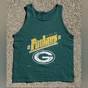 Vtg 1995 NFL Green Bay Packers Nutmeg Made in USA Tank Top Size (L)